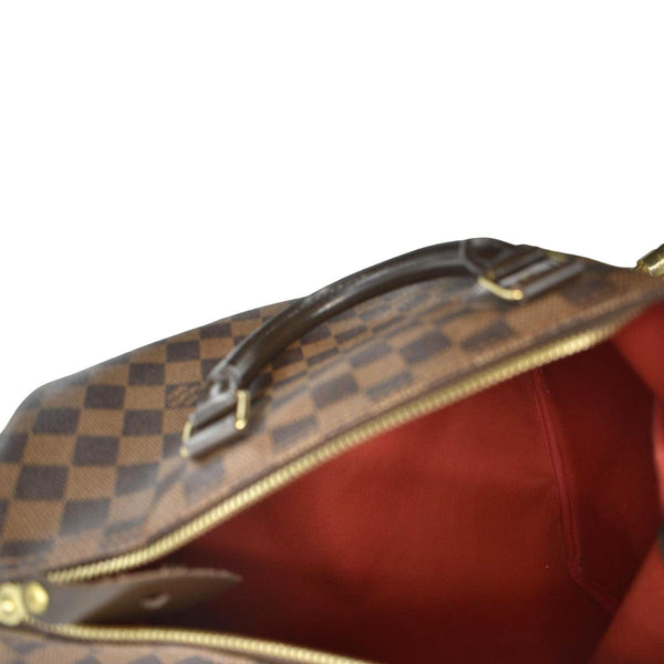 LOUIS VUITTON Speedy 30 Damier Ebene Satchel Bag Brown