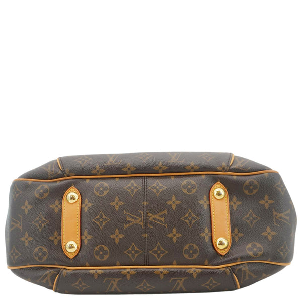 LOUIS VUITTON Galliera PM Monogram Canvas Shoulder Bag Brown