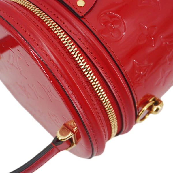 LOUIS VUITTON Cannes PM Monogram Vernis Shoulder Bag Cherry