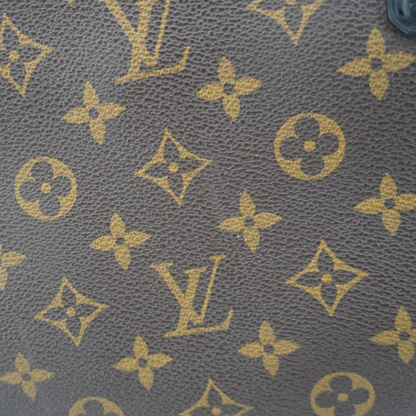 LOUIS VUITTON Kitan Monogram Macassar Canvas Top Handle Bag Brown