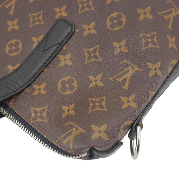 LOUIS VUITTON Kitan Monogram Macassar Canvas Top Handle Bag Brown