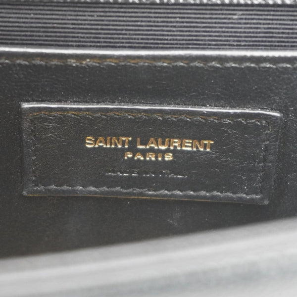 YVES SAINT LAURENT Kate Medium Grain De Poudre Leather Crossbody Bag Black