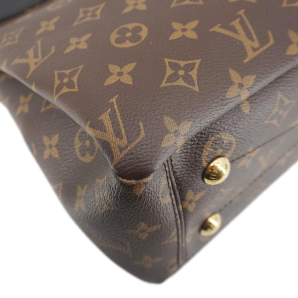 LOUIS VUITTON Pallas Chain Monogram Canvas Shopper Tote Bag Black