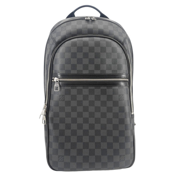 LOUIS VUITTON Michael Damier Graphite Canvas Backpack Bag Black