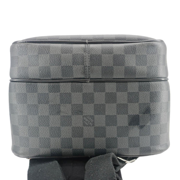 LOUIS VUITTON Michael Damier Graphite Canvas Backpack Bag Black