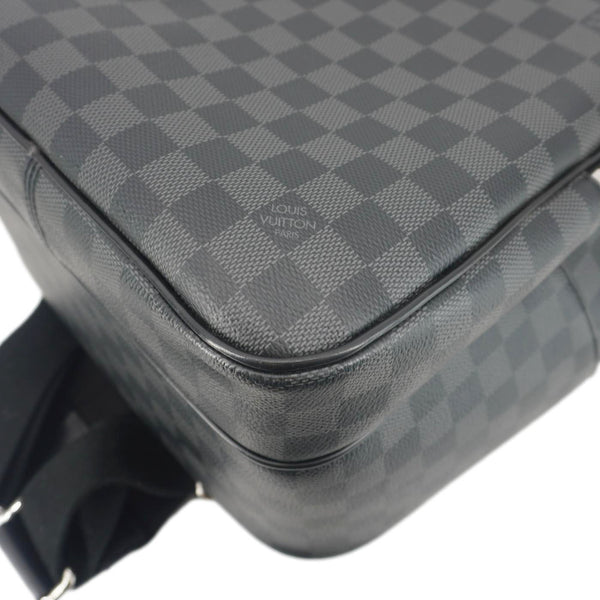 LOUIS VUITTON Michael Damier Graphite Canvas Backpack Bag Black