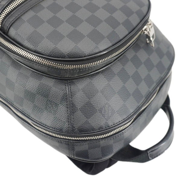 LOUIS VUITTON Michael Damier Graphite Canvas Backpack Bag Black