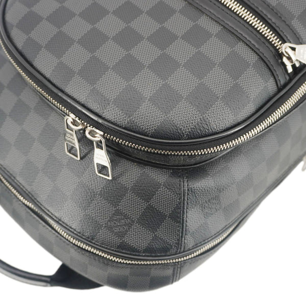 LOUIS VUITTON Michael Damier Graphite Canvas Backpack Bag Black