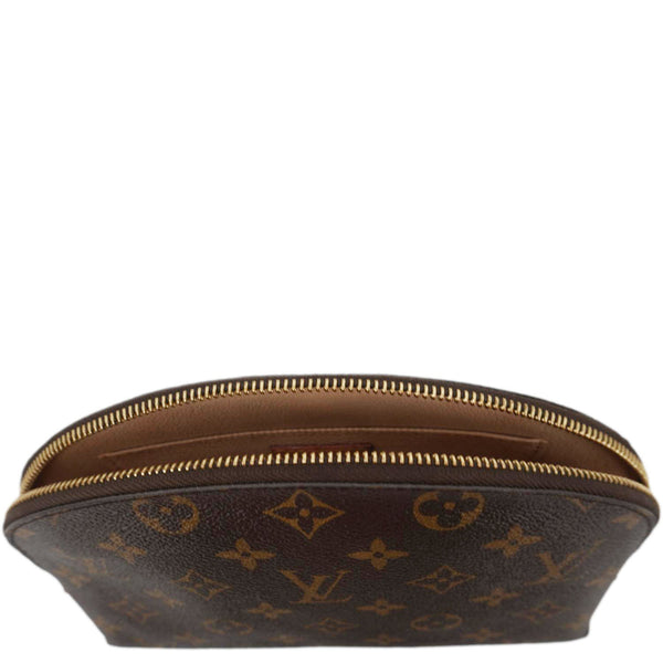 LOUIS VUITTON MM Monogram Canvas Cosmetic Pouch Brown