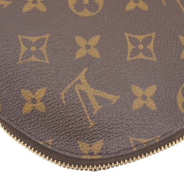 LOUIS VUITTON MM Monogram Canvas Cosmetic Pouch Brown