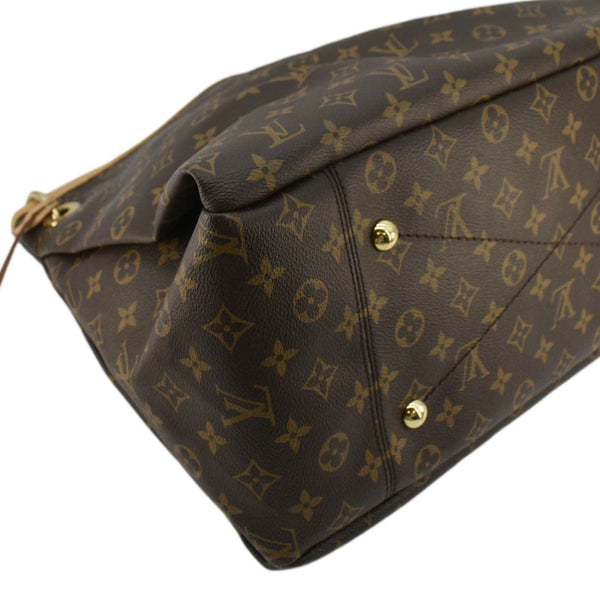 LOUIS VUITTON Artsy MM NM Monogram Canvas Hobo Bag Brown