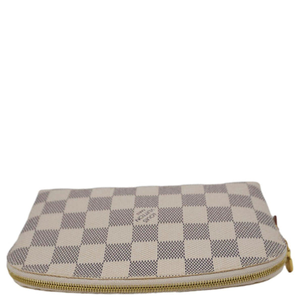 LOUIS VUITTON Damier Azur Cosmetic Pouch White