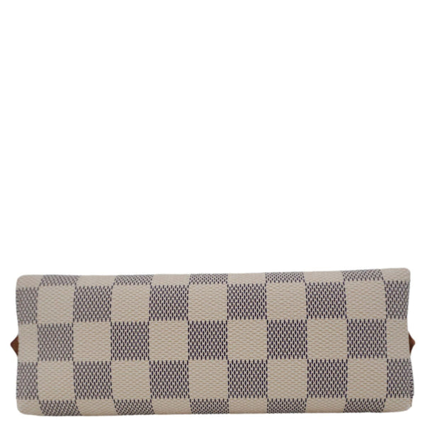 LOUIS VUITTON Damier Azur Cosmetic Pouch White