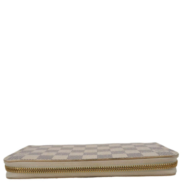 LOUIS VUITTON Damier Azur Zippy Wallet White