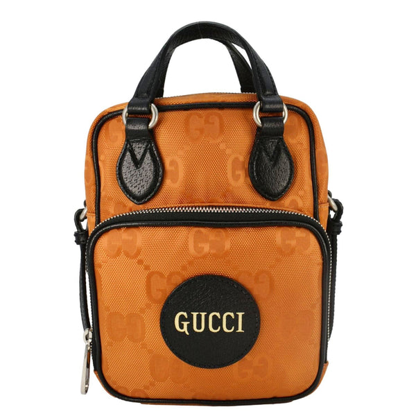 GUCCI Off The Grid Nylon Monogram Shoulder Bag Orange 625850