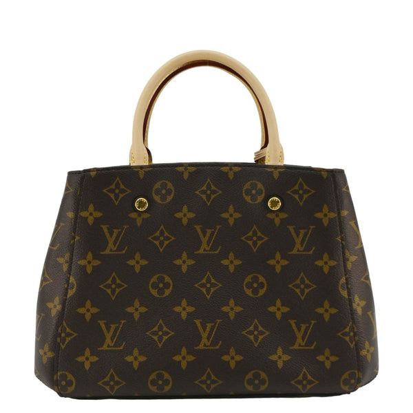 LOUIS VUITTON Montaigne BB Monogram Canvas Shoulder Bag Brown