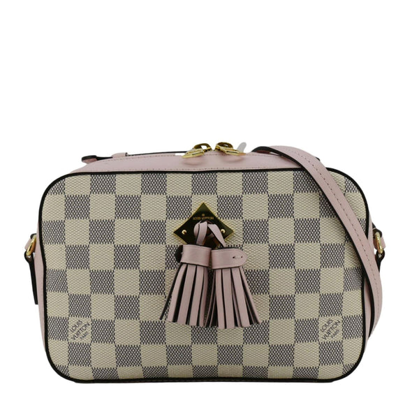 LOUIS VUITTON Saintonge Damier Azur Crossbody Bag White