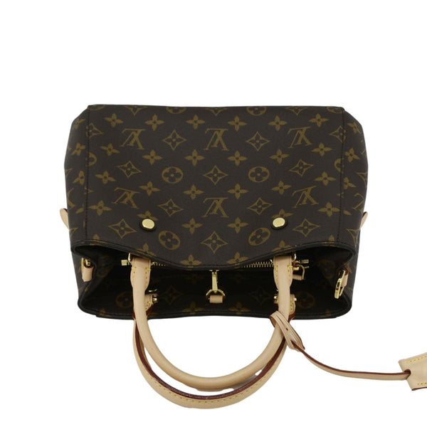 LOUIS VUITTON Montaigne BB Monogram Canvas Shoulder Bag Brown