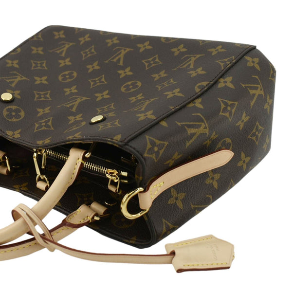 LOUIS VUITTON Montaigne BB Monogram Canvas Shoulder Bag Brown