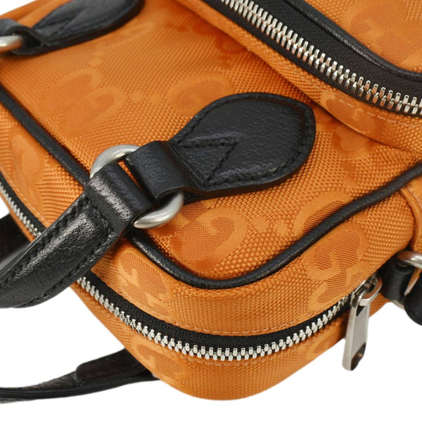 GUCCI Off The Grid Nylon Monogram Shoulder Bag Orange 625850