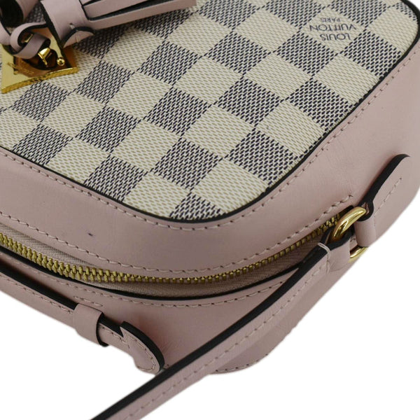 LOUIS VUITTON Saintonge Damier Azur Crossbody Bag White