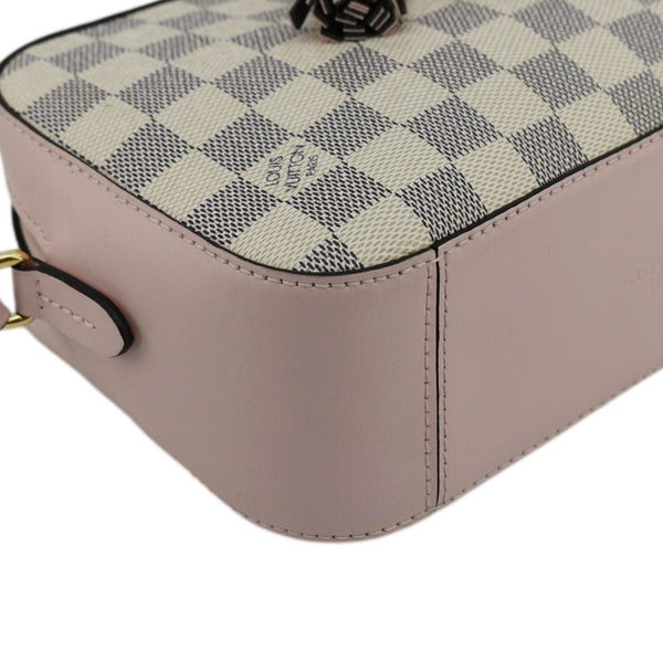 LOUIS VUITTON Saintonge Damier Azur Crossbody Bag White