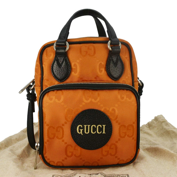 GUCCI Off The Grid Nylon Monogram Shoulder Bag Orange 625850