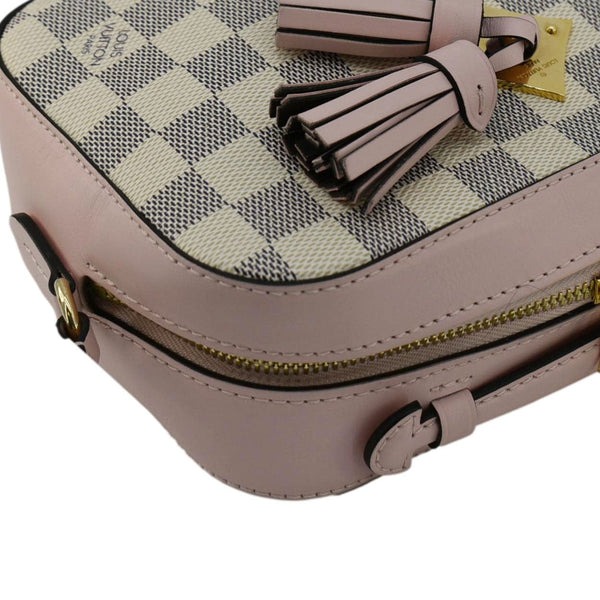 LOUIS VUITTON Saintonge Damier Azur Crossbody Bag White