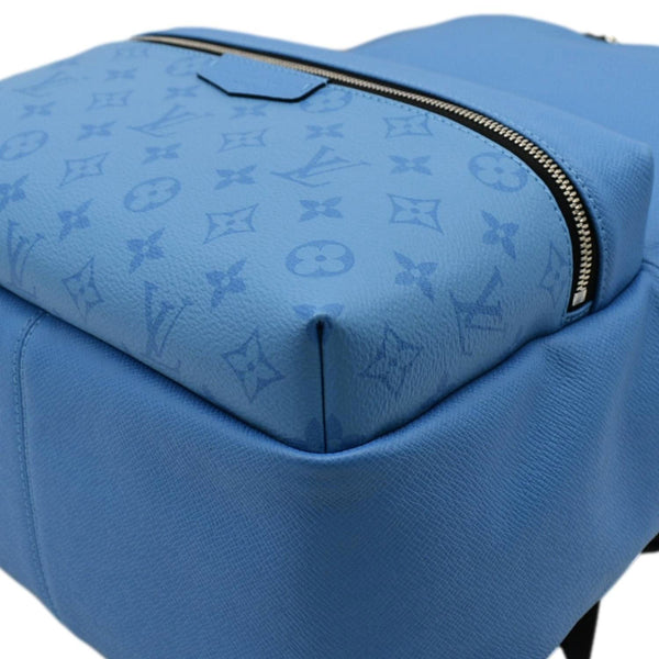 LOUIS VUITTON Discovery PM Monogram Taigarama Leather Backpack Blue