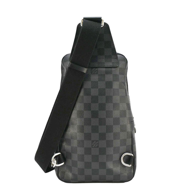 LOUIS VUITTON Avenue Sling Damier Graphite Backpack Bag Black