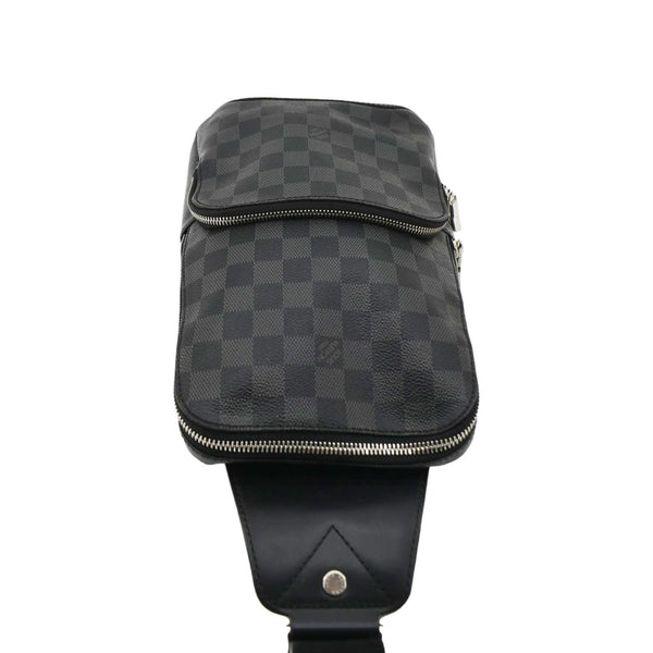 LOUIS VUITTON Avenue Sling Damier Graphite Backpack Bag Black