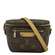 LOUIS VUITTON Mini Monogram Canvas Bumbag Brown