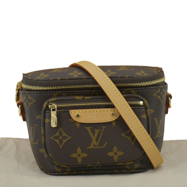 LOUIS VUITTON Mini Monogram Canvas Bumbag Brown