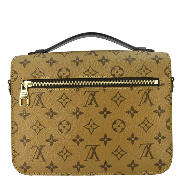 LOUIS VUITTON Metis Pochette Reverse Monogram Canvas Crossbody Bag Brown