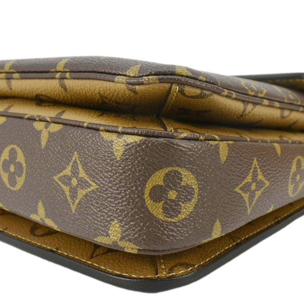 LOUIS VUITTON Metis Pochette Reverse Monogram Canvas Crossbody Bag Brown