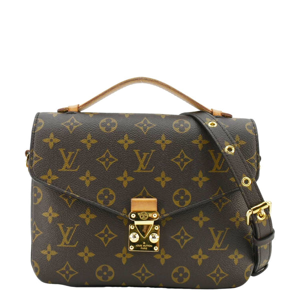 LOUIS VUITTON Metis Pochette Monogram Canvas Crossbody Bag Brown