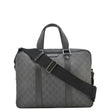 GUCCI Business 2 Way GG Supreme Monogram Briefcase Black 368557