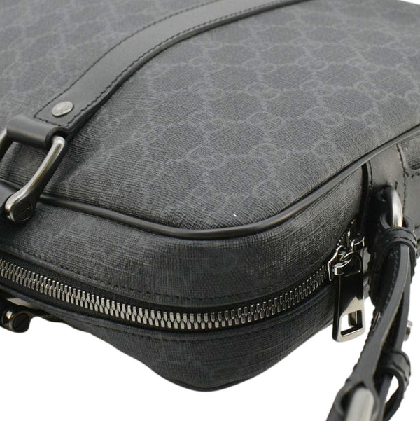 GUCCI Business 2 Way GG Supreme Monogram Briefcase Black 368557