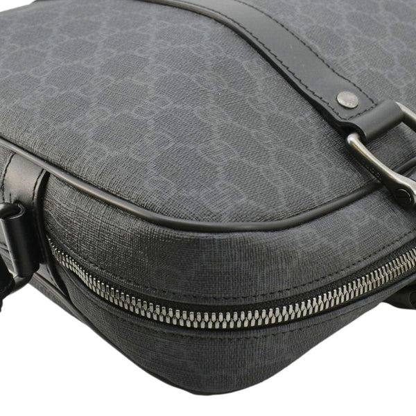 GUCCI Business 2 Way GG Supreme Monogram Briefcase Black 368557