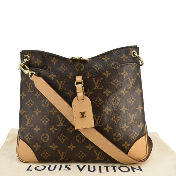 LOUIS VUITTON Odeon NM MM Monogram Canvas Shoulder Bag Brown