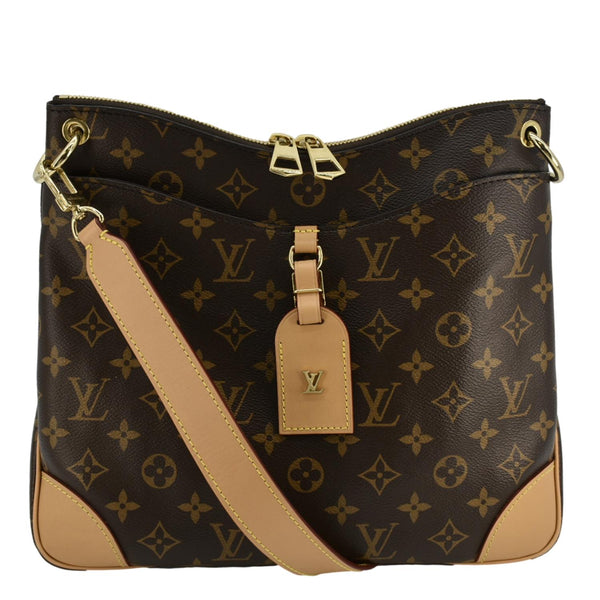 LOUIS VUITTON Odeon NM MM Monogram Canvas Shoulder Bag Brown