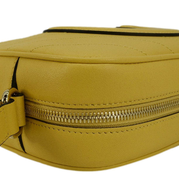 GUCCI Blondie Leather Camera  Crossbody Bag Yellow 742360