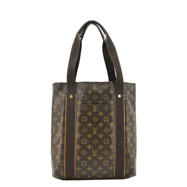 LOUIS VUITTON Cabas Beaubourg Monogram Canvas Tote Brown