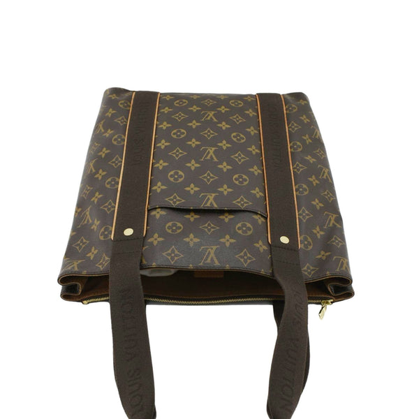 LOUIS VUITTON Cabas Beaubourg Monogram Canvas Tote Brown