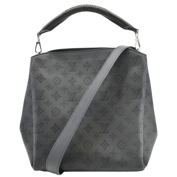 LOUIS VUITTON Babylone Monogram Mahina Leather Shoulder Bag Black