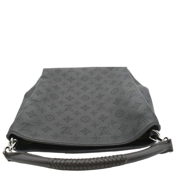 LOUIS VUITTON Babylone Monogram Mahina Leather Shoulder Bag Black