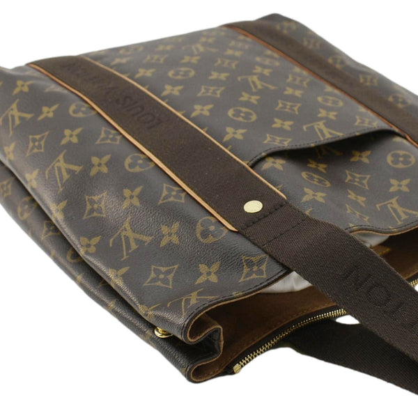 LOUIS VUITTON Cabas Beaubourg Monogram Canvas Tote Brown