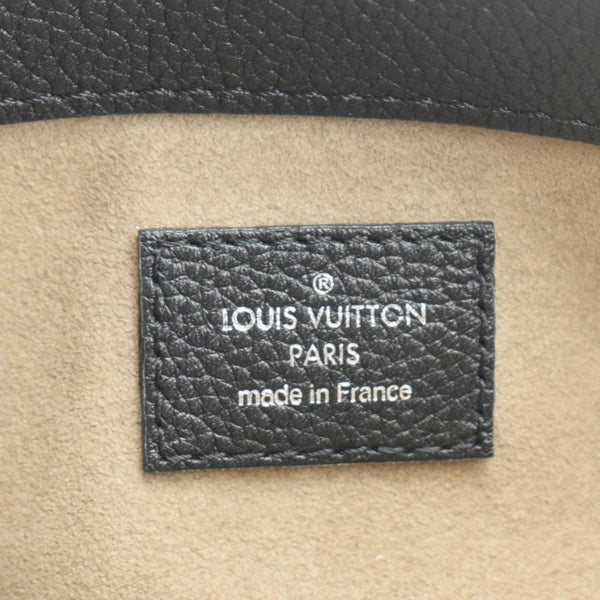 LOUIS VUITTON Babylone Monogram Mahina Leather Shoulder Bag Black