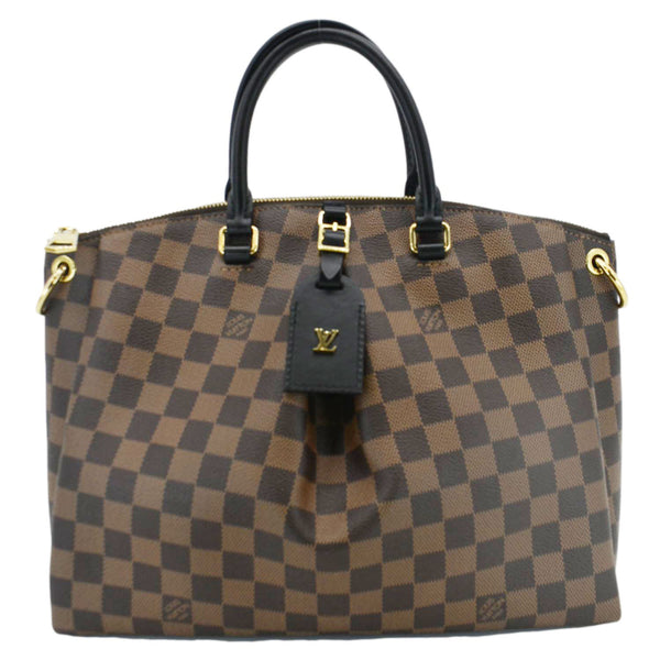 LOUIS VUITTON Odeon MM Damier Ebene Tote Bag Black