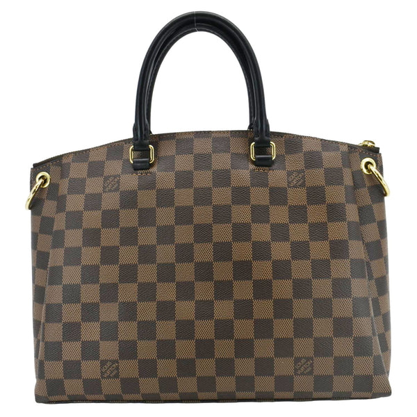 LOUIS VUITTON Odeon MM Damier Ebene Tote Bag Black